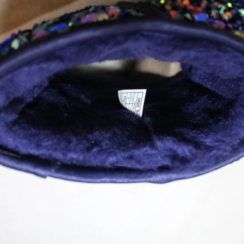 NEW WOMEN'S STELLAR SEQUIN RARE BLUE BOOTS‎